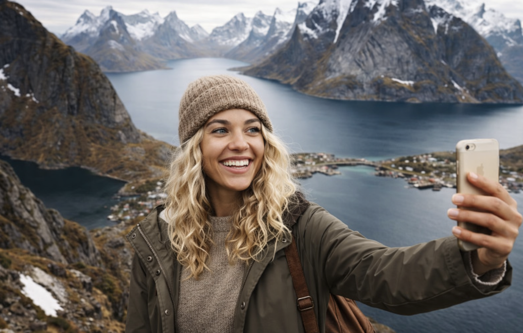 Solo traveler enjoying a scenic destination while exploring independently on a solo adventure